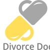 The Divorce Doctor logo The Divorce Doctor logo two open hearts linked to look like a medical capsule