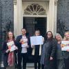 Children's Alliance standing outside 10 Downing Street