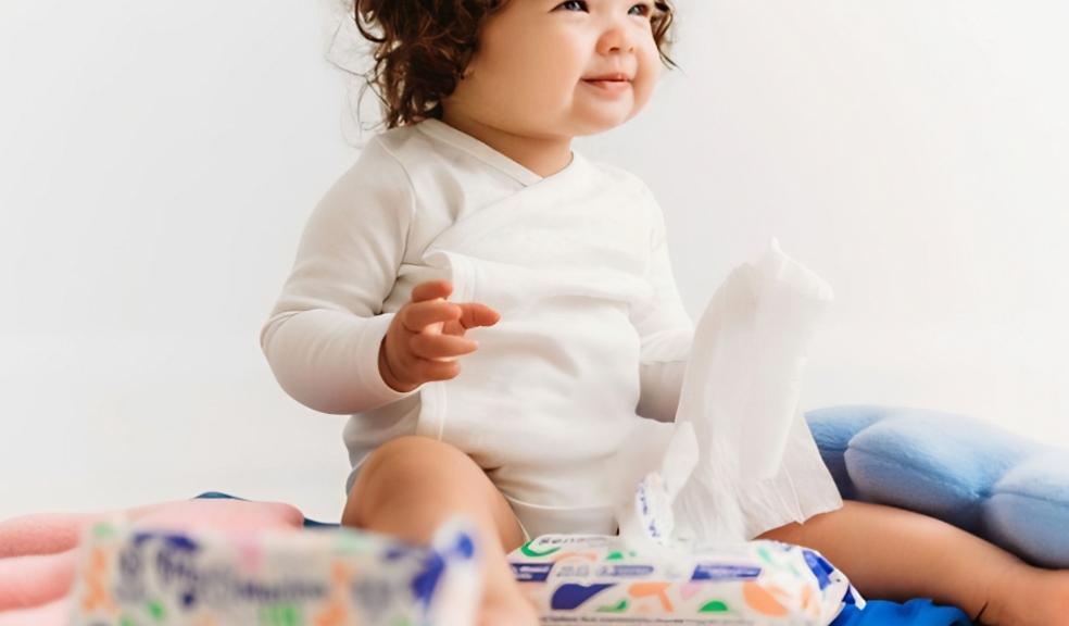 a toddler using Mo and Marine Sensitive Wipes picture of a toddler using Mo and Marine Sensitive Wipes