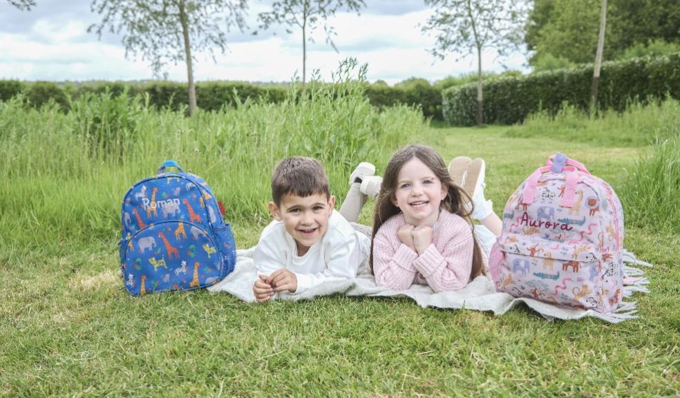 happy children with personalised school backpacks from my first years picture of happy children with personalised school backpacks from my first years