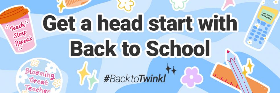 Back to school twinkl banner