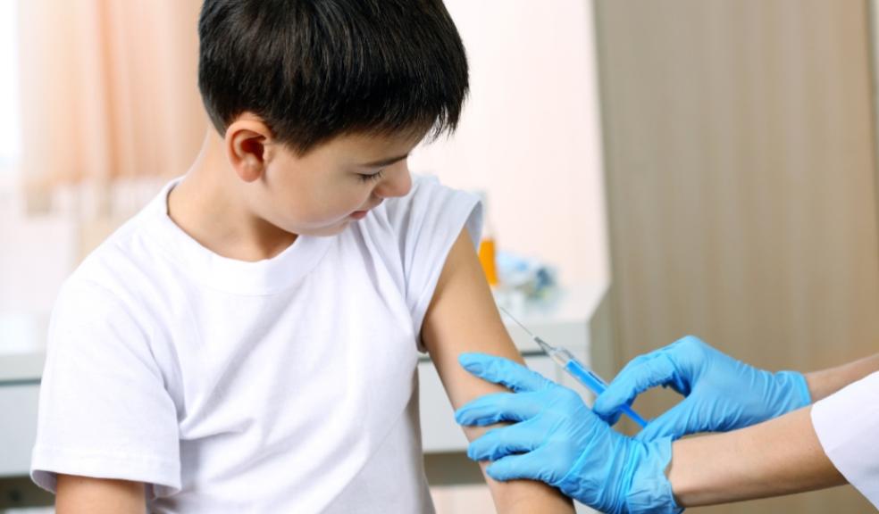 picture of a child having a vaccination