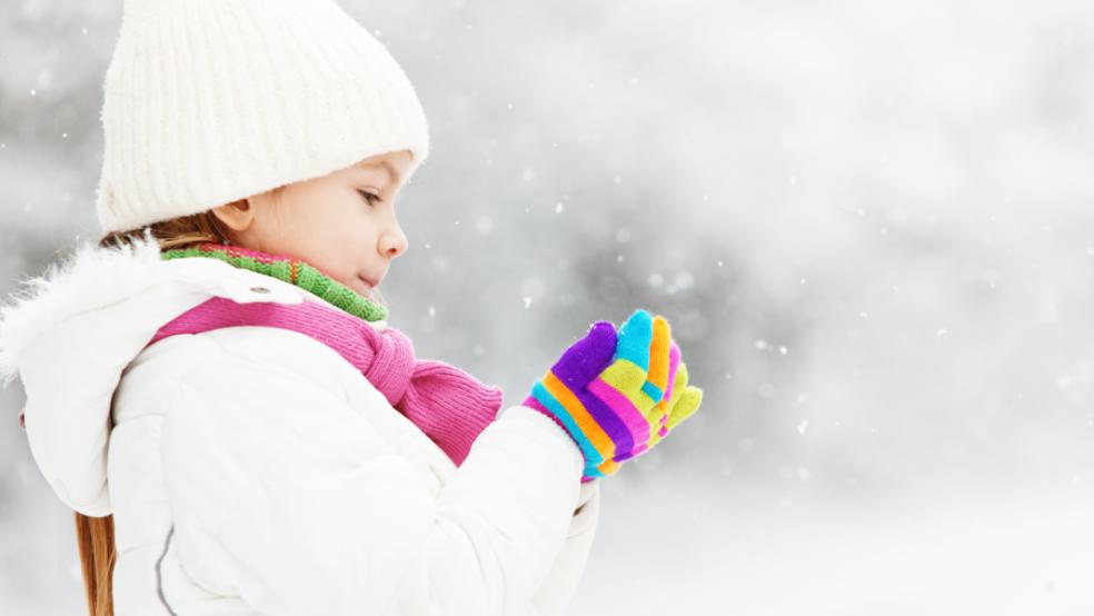 picture of a Child outside in the winter