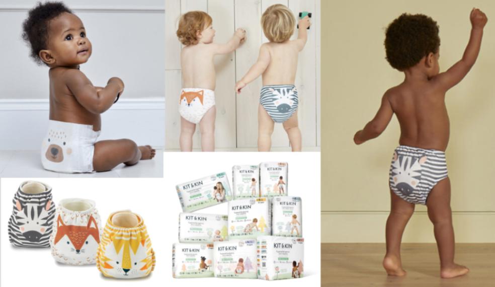 picture of Kit and kin reusable nappies