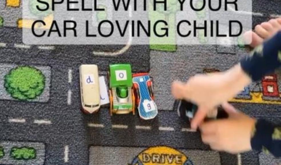 picture of Learning how to spell with your car loving child