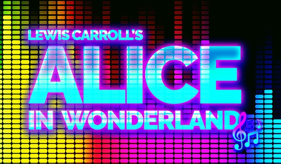 Lewis Carrolls Alice in Wonderland musical sign picture of Lewis Carrolls Alice in Wonderland musical sign
