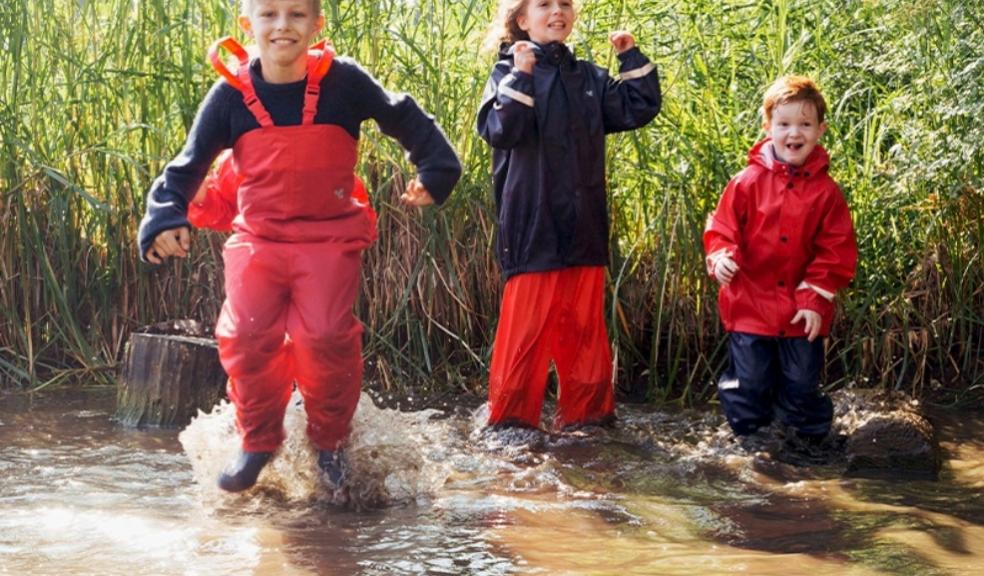picture of children on a muddy walk