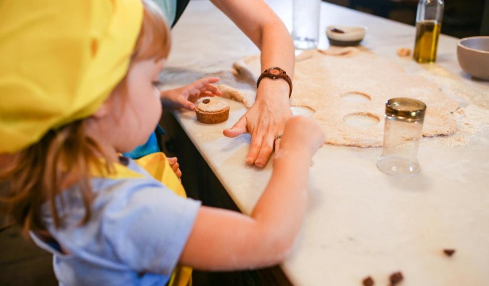 picture of a child making cookies