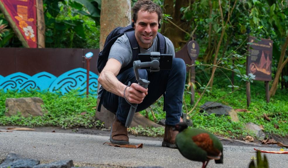 Robbie Kirkman the Eden Projects Education Team Lead delivers lessons live from the Rainforest Biome picture of Robbie Kirkman the Eden Projects Education Team Lead delivers lessons live from the Rainforest Biome