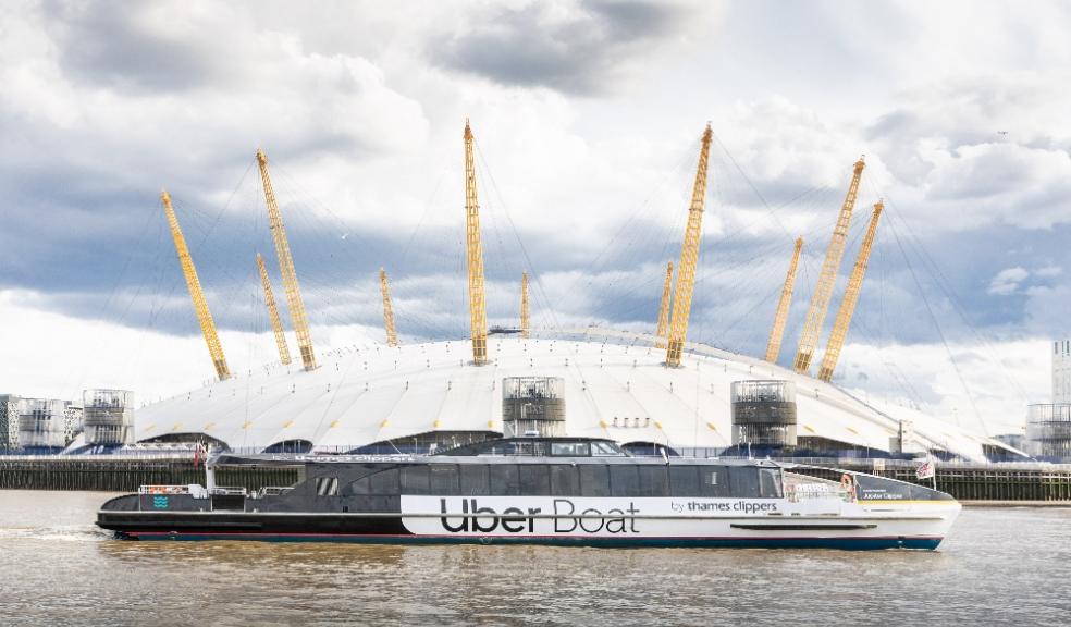 picture of uber boar by Thames clippers London