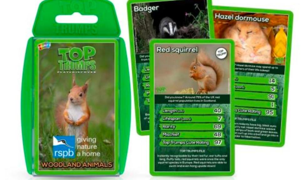 picture of RSPB nature top trumps cards