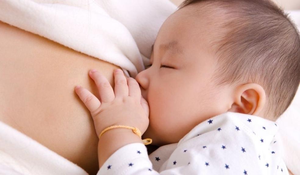 Picture of a breastfeeding baby