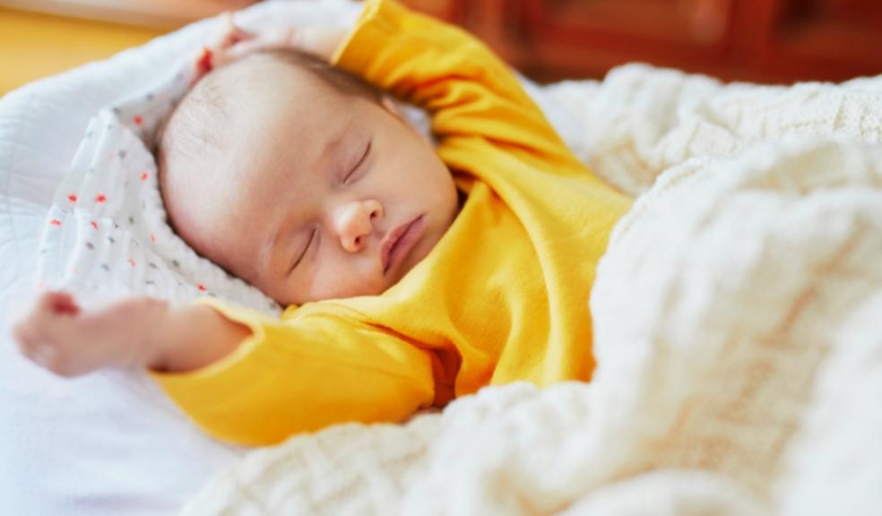 Picture of a newborn baby sleeping