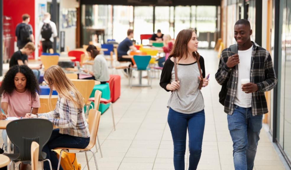 Picture of teenagers at college