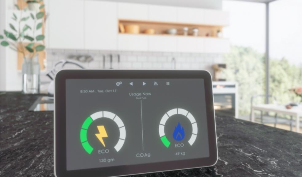 picture of a smart energy meter in a kitchen