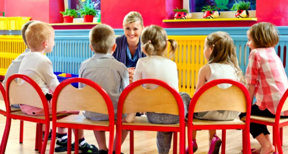 picture of children at a day nursery school