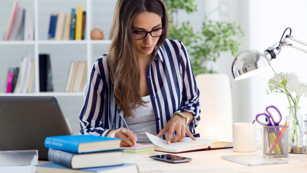 Picture of a woman at work in an office