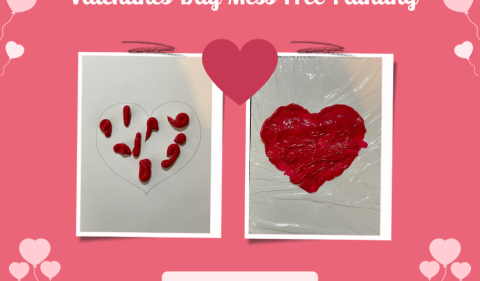 picture of Valentines Day Mess Free Painting