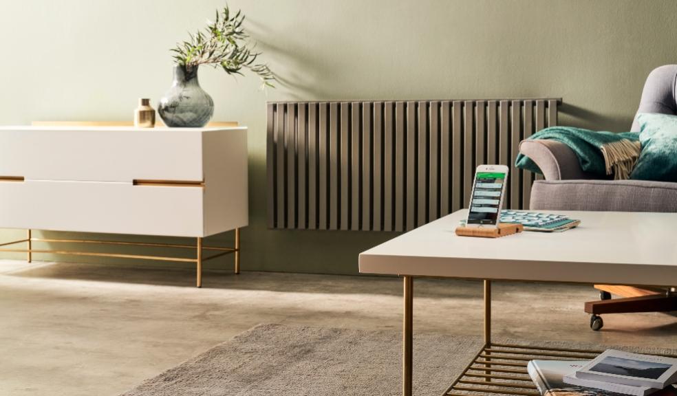 picture of smart home energy device in a living room