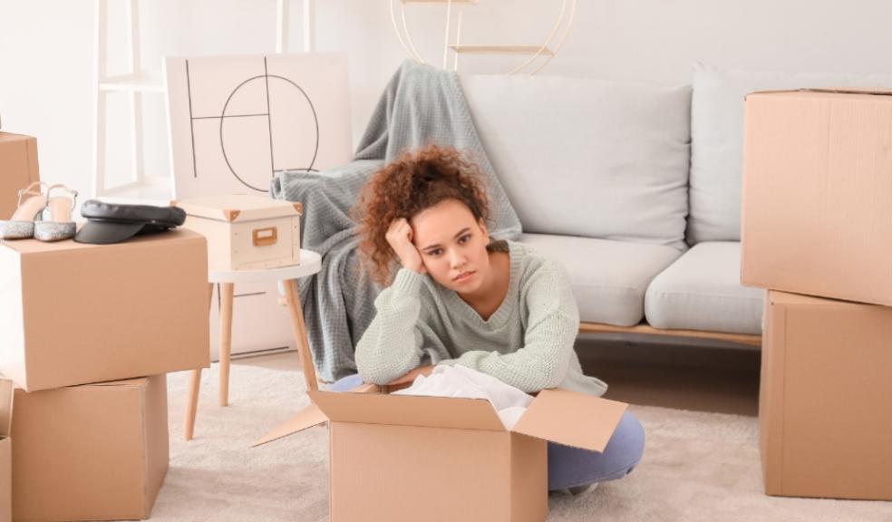 picture of a Young adult moving back home