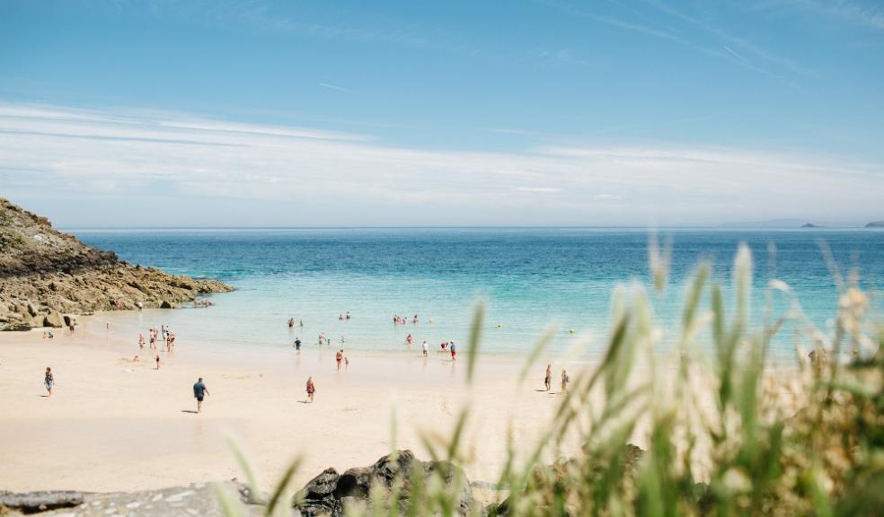Picture of a beautiful beach in st ives