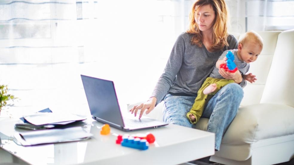 picture of an anxious parent