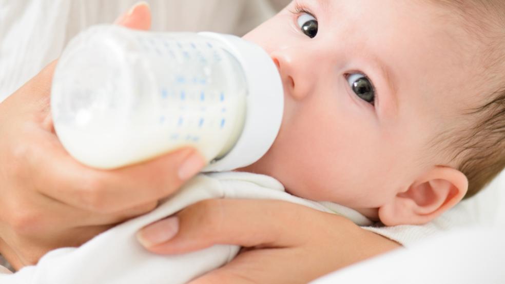 picture of a baby feeding