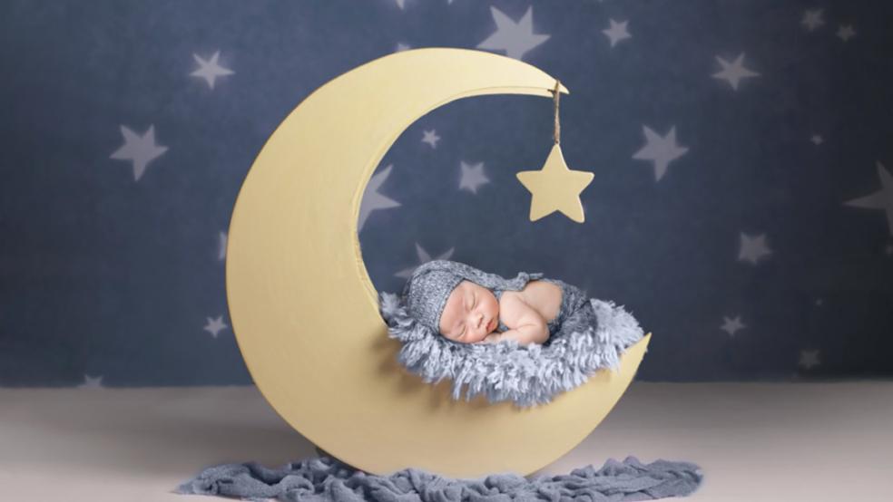 picture of a baby on a moon