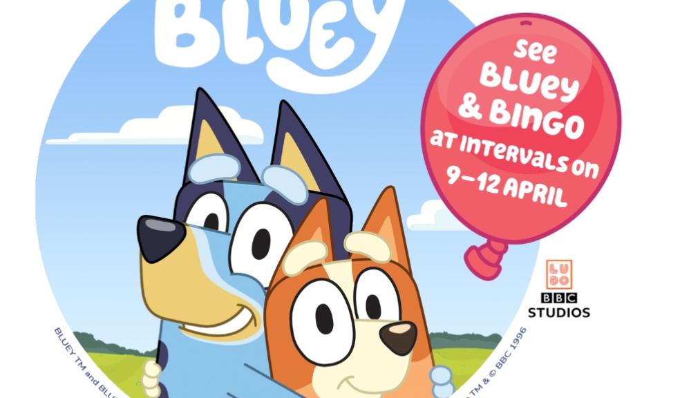 Picture of bluey and bingo coming to zsl london zoo advert