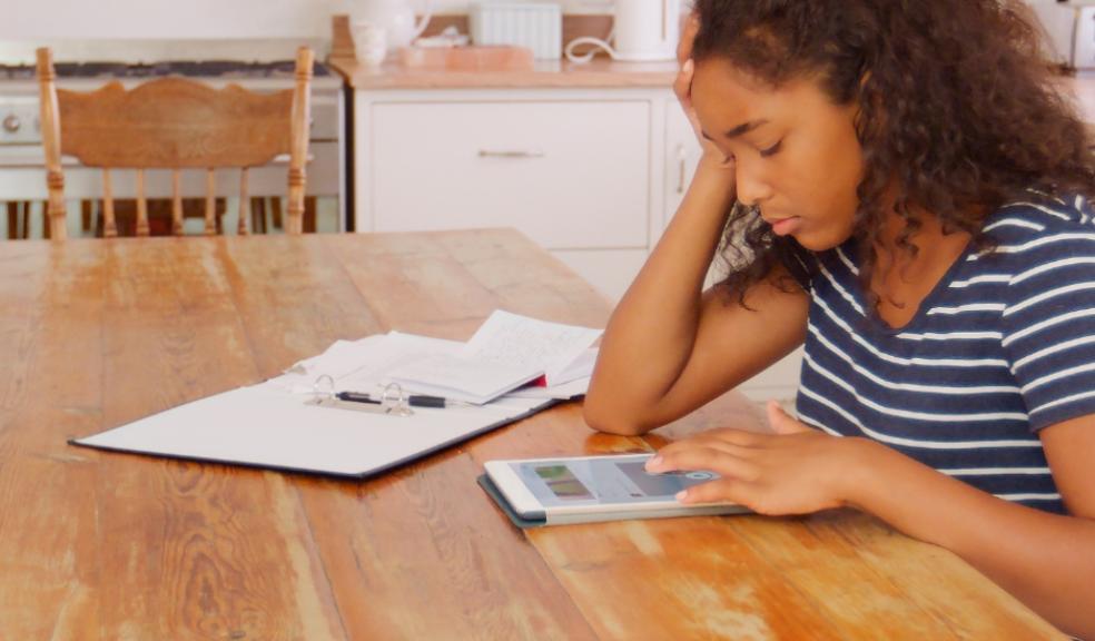 picture of a teenage girl feeling worried after failing school exams