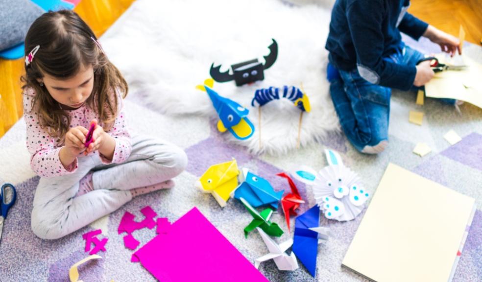 children doing arts and crafts inside on a rainy day picture of children doing arts and crafts inside on a rainy day