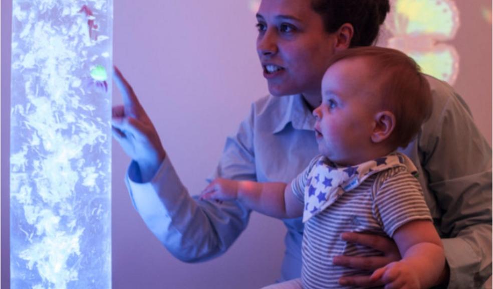 picture of a child in a sensory room