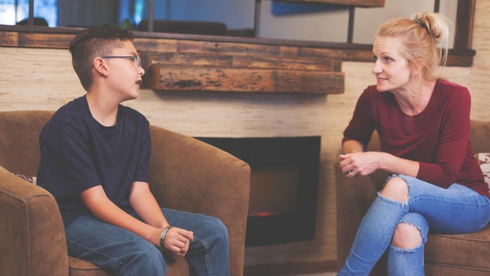 picture of a child in care