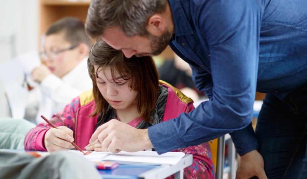 picture of a child with special educational needs at school