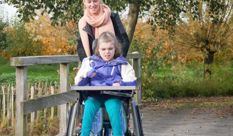 picture of a child with special educational needs on a day out