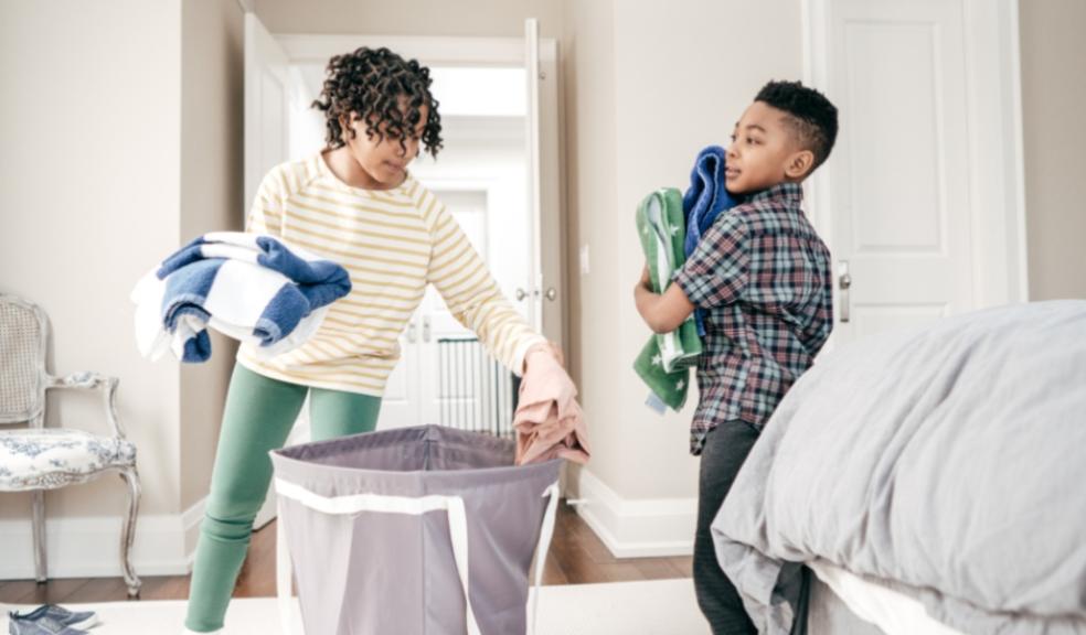picture of children doing chores