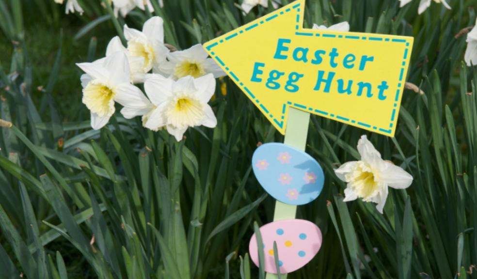 picture of an easter egg hunt sign