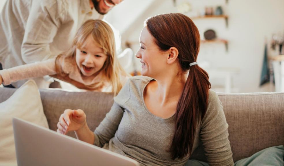 picture of a family at home