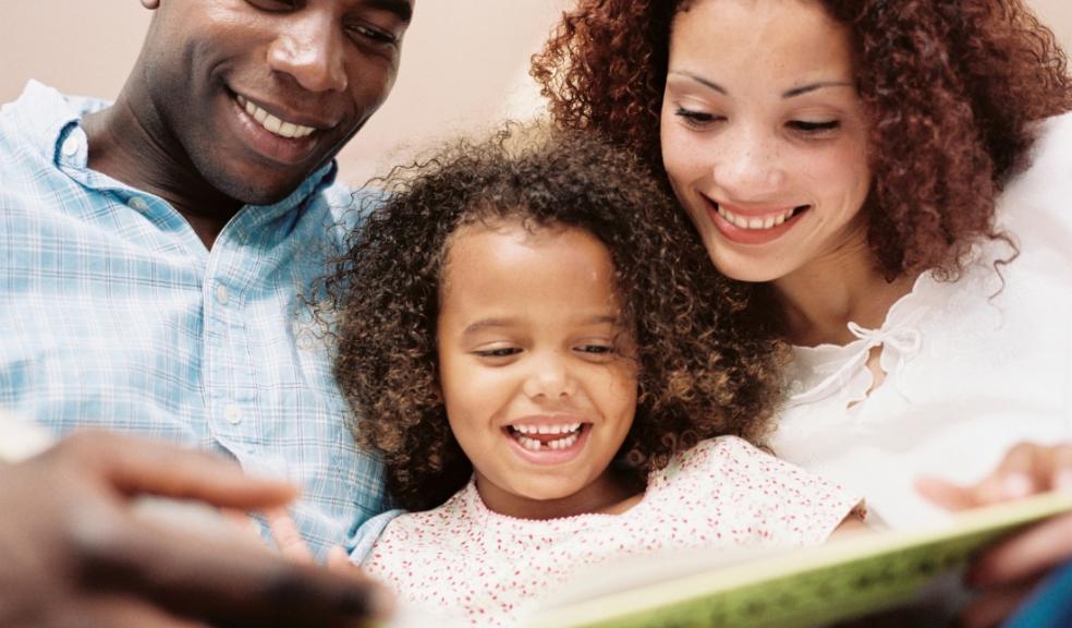 Picture of a family reading together