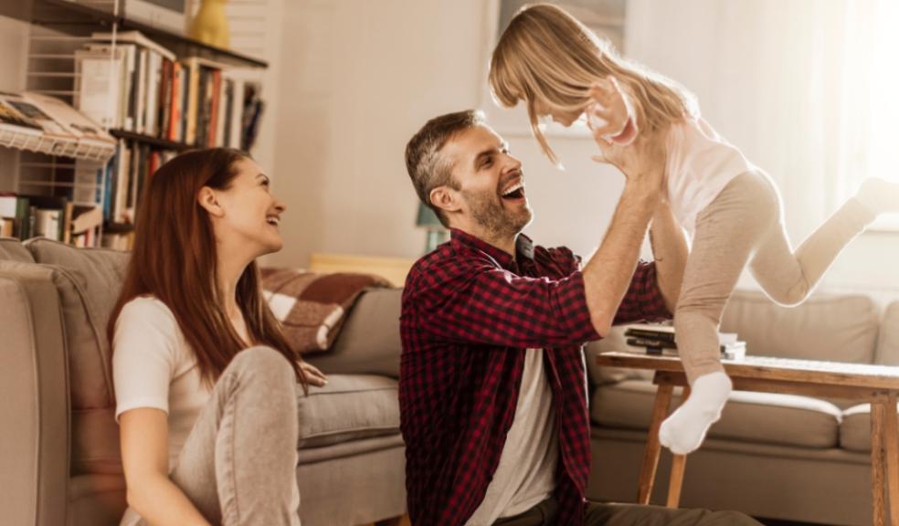 happy family at home picture of a happy family at home