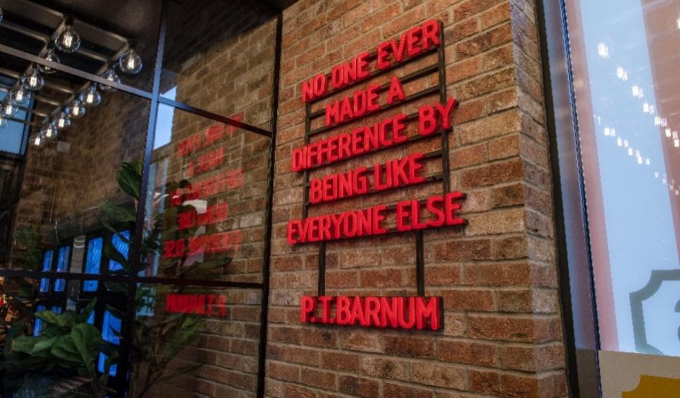 Picture of quote inside TGI Fridays Chelmsford restaurant