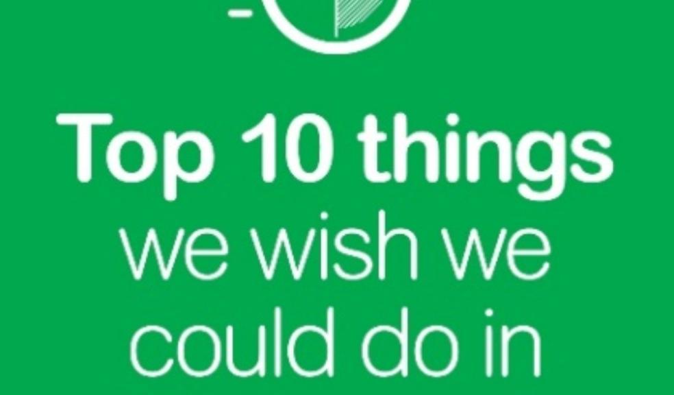 picture of an infographic for top 10 things we wish we could do in 30 seconds