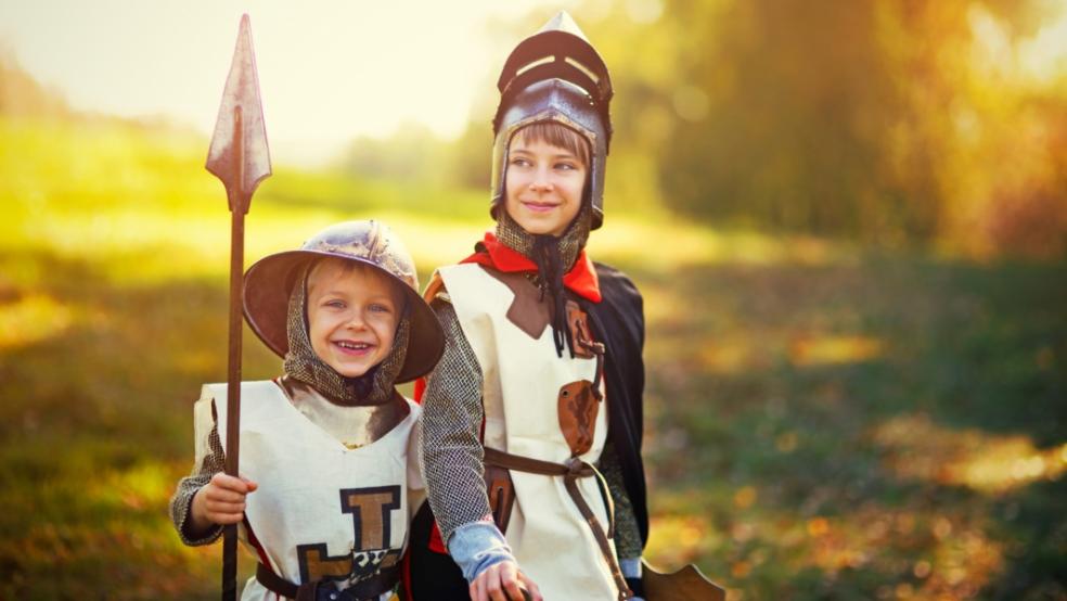 picture of kids dressing up