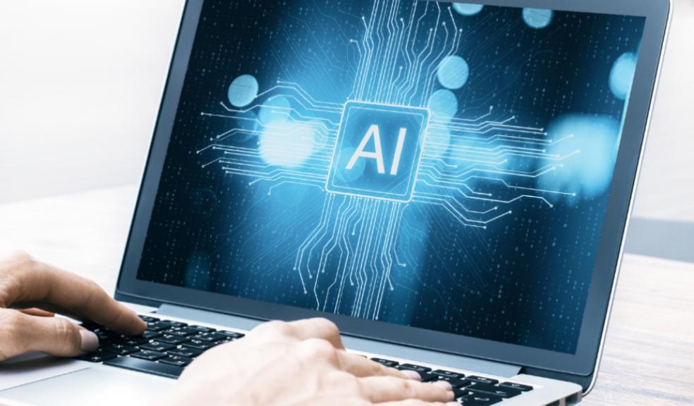 picture of laptop with ai tech