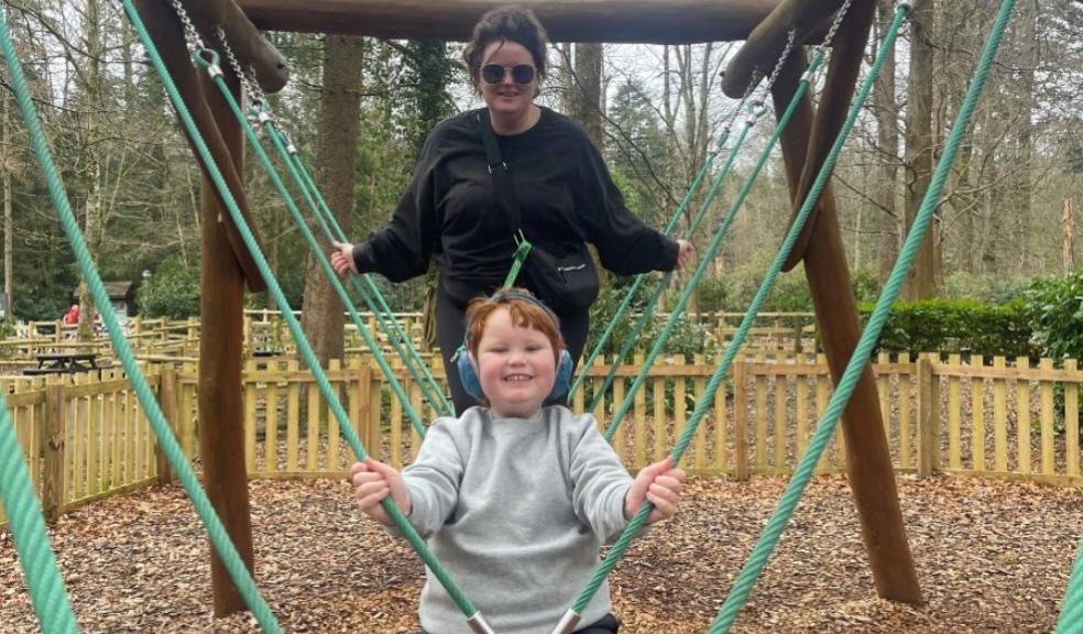 picture of a mum and autistic child in a park
