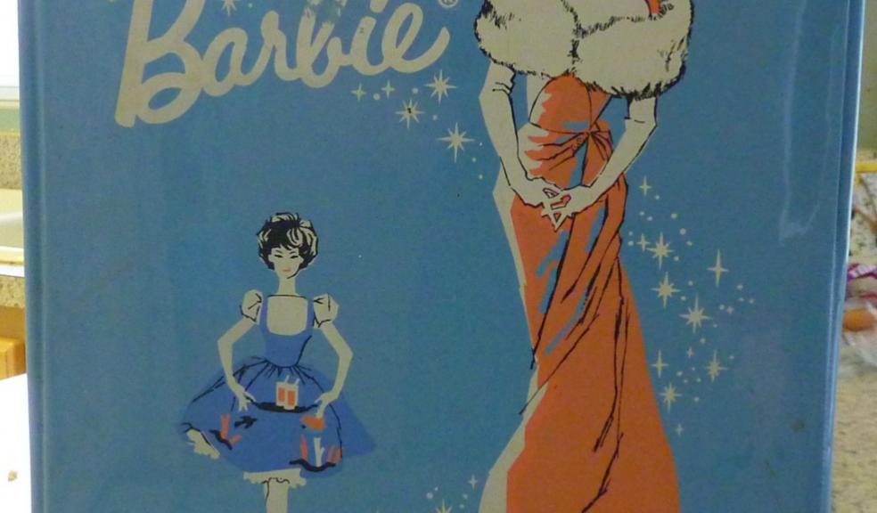 picture of an old barbie doll box