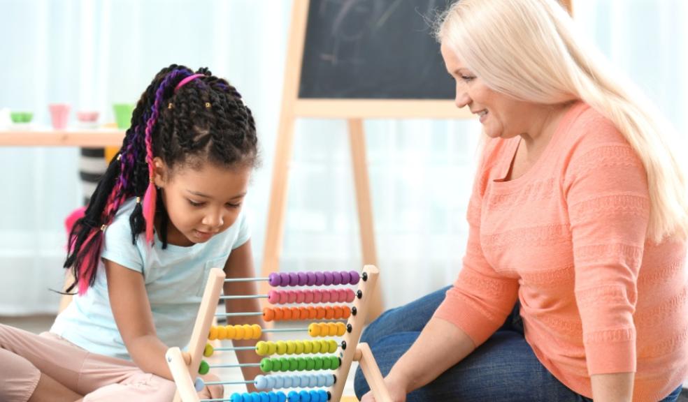 picture of a childminder and child