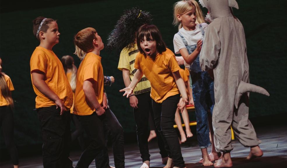 picture of children acting with the Theatre Young Company