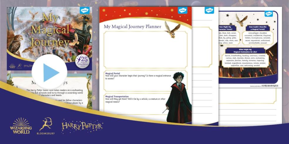 picture of twinkl harry potter magical journey activity resource