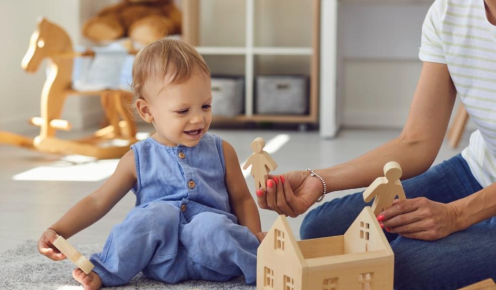 picture of a toddler playing